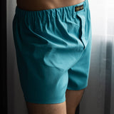The Cotton Boxer Shorts - Aqua