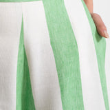 The Palazzo Linen Pants - Lime Rush