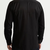 The Peles Egyptian Cotton Shirt - Black