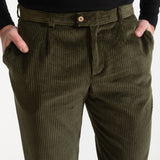 The Dacian Corduroy Trousers - Olive