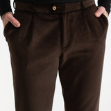 The Dacian Corduroy Trousers - Dark Brown