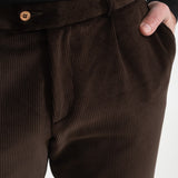 The Dacian Corduroy Trousers - Dark Brown