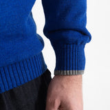 The Rodna Merino Wool V-Neck Jumper - Indigo