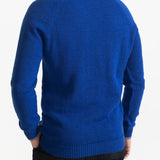 The Rodna Merino Wool V-Neck Jumper - Indigo