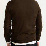 The Monor 100% Wool Cardigan - Brown