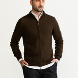 The Monor 100% Wool Cardigan - Brown