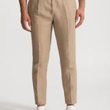 The Romana Linen Trousers - Sand