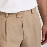 The Romana Linen Trousers - Sand