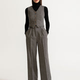 The Figa Wool Waistcoat - Chambray Grey