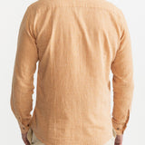 The Godeanu Linen Shirt - Peach