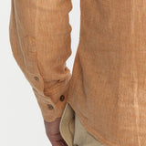 The Godeanu Linen Shirt - Peach