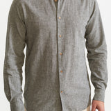 The Godeanu Linen Shirt - Grey Chambray