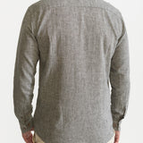 The Godeanu Linen Shirt - Grey Chambray