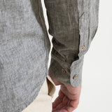 The Godeanu Linen Shirt - Grey Chambray