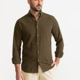 The Godeanu Linen Shirt - Khaki