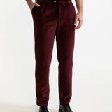 The Dacian Corduroy Trousers - Burgundy