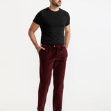 The Dacian Corduroy Trousers - Burgundy