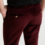 The Dacian Corduroy Trousers - Burgundy