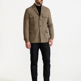 The Safari Wool Jacket - Chambray Beige