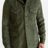 The Corduroy Safari Jacket - Mint Green