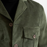 The Corduroy Safari Jacket - Mint Green