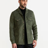 The Corduroy Safari Jacket - Mint Green