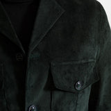 The Corduroy Safari Jacket - Forest Green