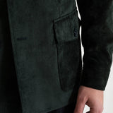 The Corduroy Safari Jacket - Forest Green