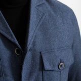 The Safari Wool Jacket - Blue