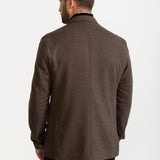 The Safari Wool Jacket - Chambray Brown