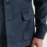 The Corduroy Safari Jacket - Blue