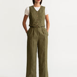 The Figa Linen Set - Khaki