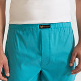 The Cotton Boxer Shorts - Aqua