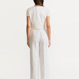 The Figa Linen Trousers - White