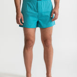 The Cotton Boxer Shorts - Aqua