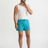 The Cotton Boxer Shorts - Aqua