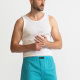 The Cotton Boxer Shorts - Aqua