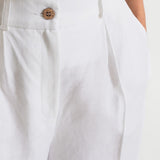 The Figa Linen Trousers - White