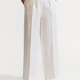 The Figa Linen Trousers - White