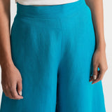 The Palazzo Linen Pants - Azure