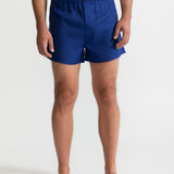 The Linen Boxer Shorts - Royal Blue