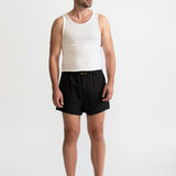 The Linen Boxer Shorts - Black