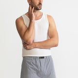 The Cotton Boxer Shorts - Blue Stripes