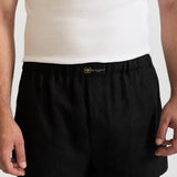 The Linen Boxer Shorts - Black