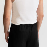 The Linen Boxer Shorts - Black