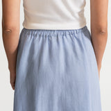 The Nocrich Linen Skirt - Sky Blue