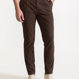 The Chesler Cotton Trousers - Dark Brown