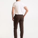 The Chesler Cotton Trousers - Dark Brown