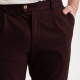 The Chesler Cotton Trousers - Whiskey Brown