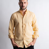 The Godeanu Linen Shirt - Yellow